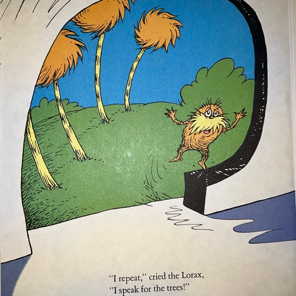 The Lorax repeat speak for the trees matted art childrens literature pop - Picture 3 of 3